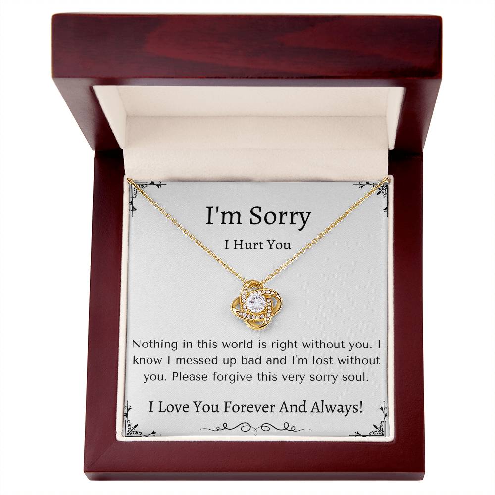 Sorry Soul Necklace- Sparkly Heart Jewelry