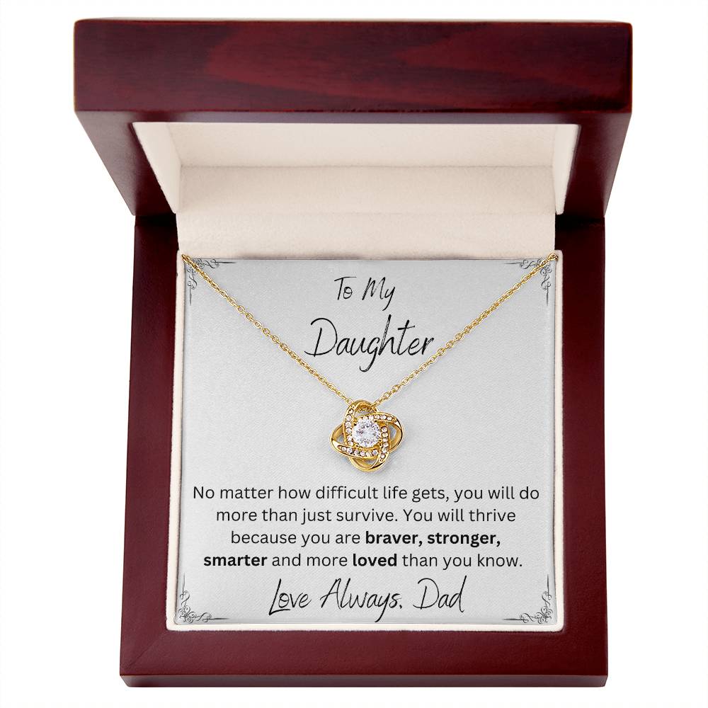 To My Daughter - Sparkly Heart Jewelry