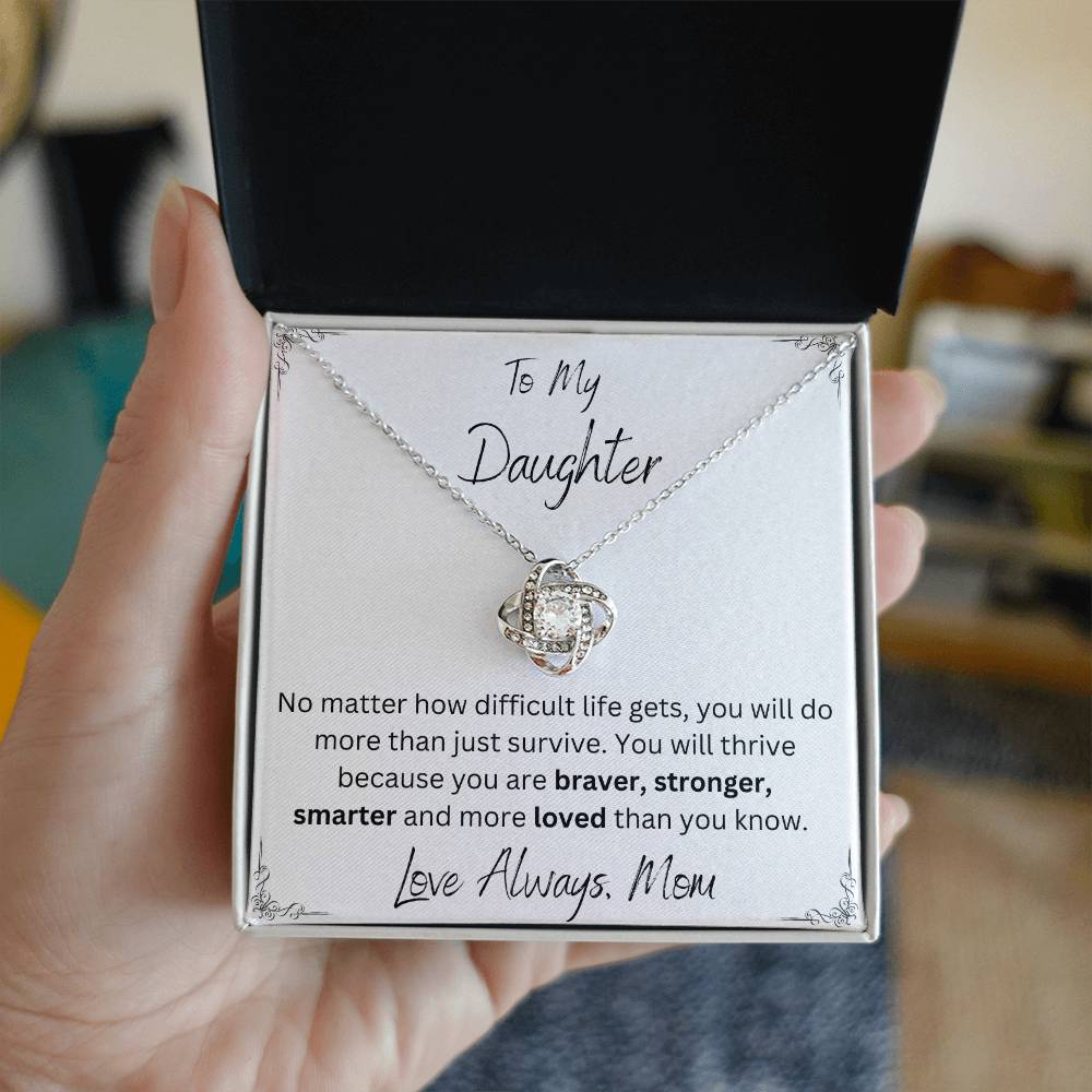 Braver, Stronger, Smarter Necklace-From Mom - Sparkly Gift Shop