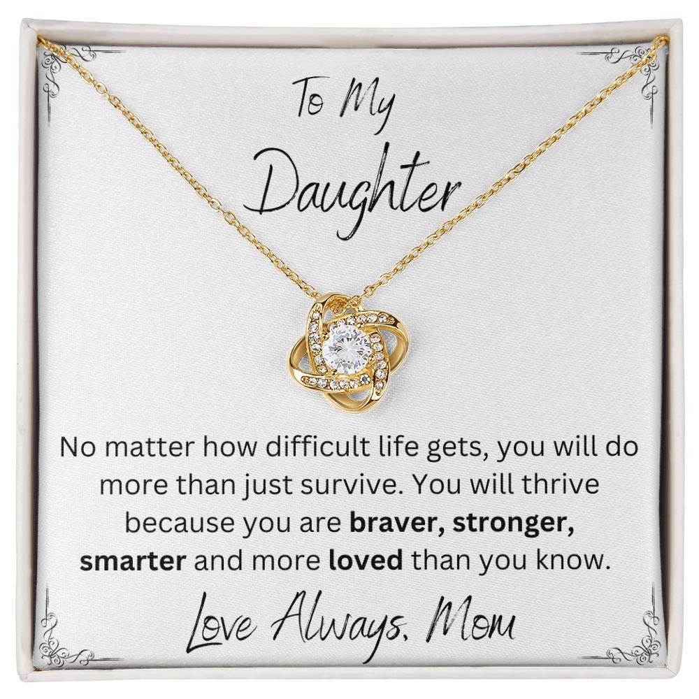 Braver, Stronger, Smarter Necklace-From Mom - Sparkly Gift Shop