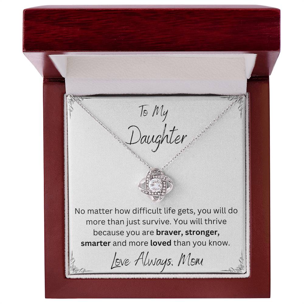 Braver, Stronger, Smarter Necklace-From Mom - Sparkly Gift Shop