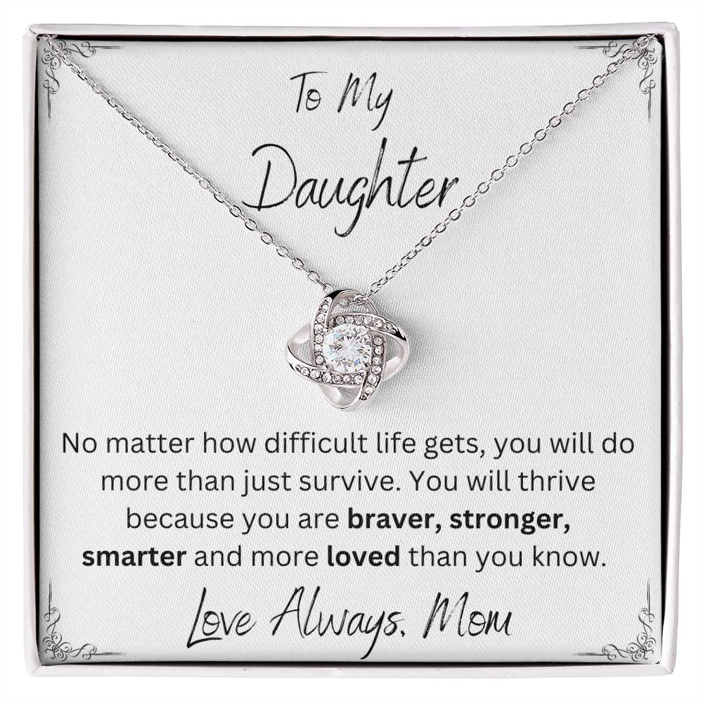 Braver, Stronger, Smarter Necklace-From Mom - Sparkly Gift Shop