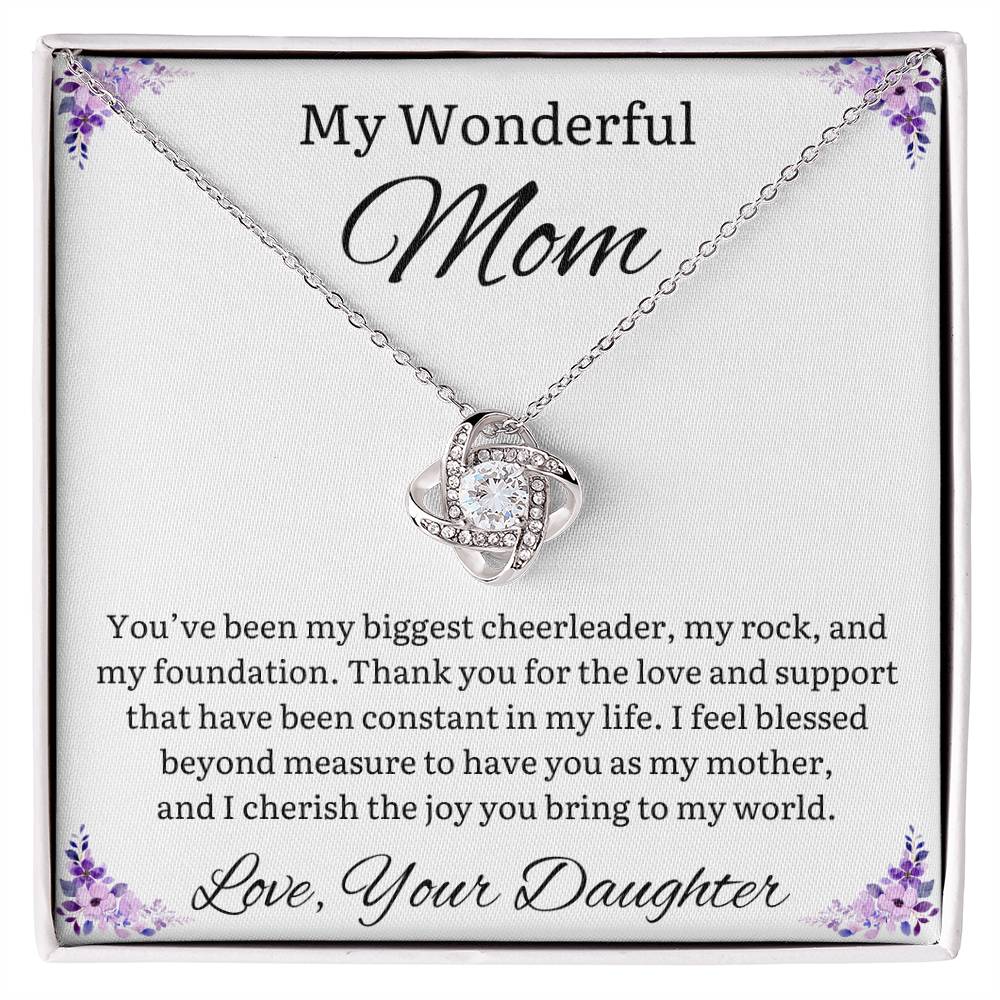 Moms My Rock Necklace - From Daughter - Sparkly Gift Shop