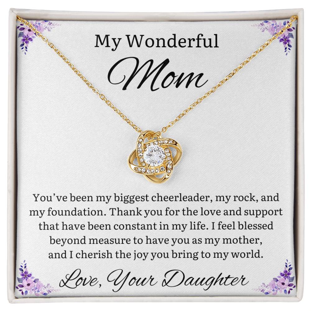 Moms My Rock Necklace - From Daughter - Sparkly Gift Shop