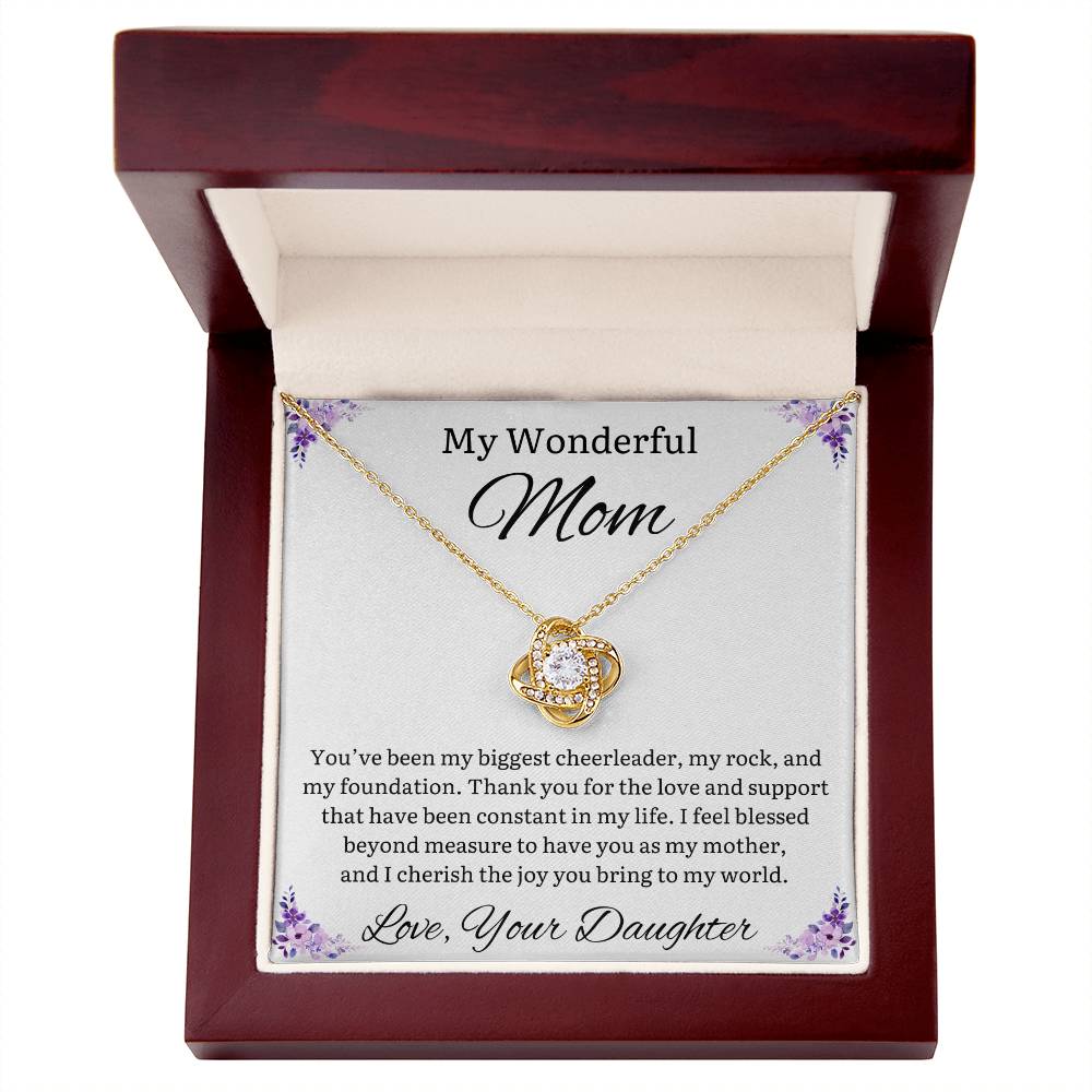 Moms My Rock Necklace - From Daughter - Sparkly Gift Shop