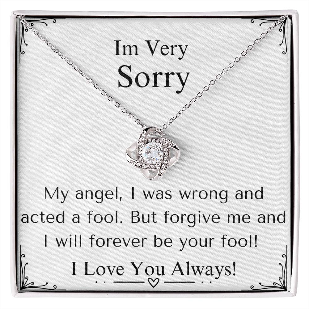 Fool For You Necklace - Sparkly Heart Jewelry