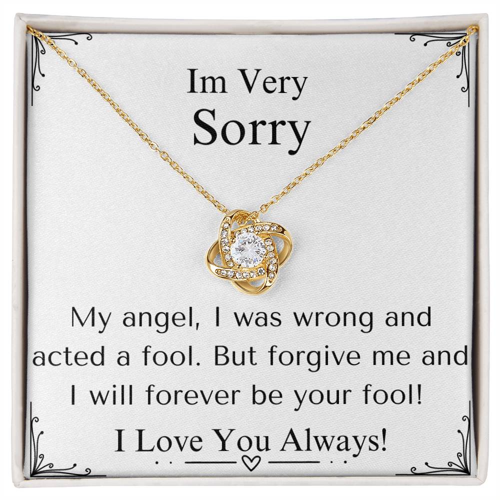 Fool For You Necklace - Sparkly Heart Jewelry