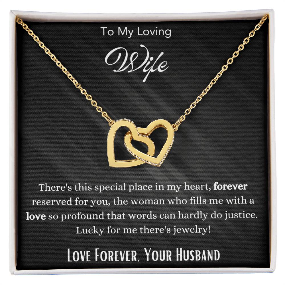 Forever Love Necklace - Sparkly Heart Jewelry