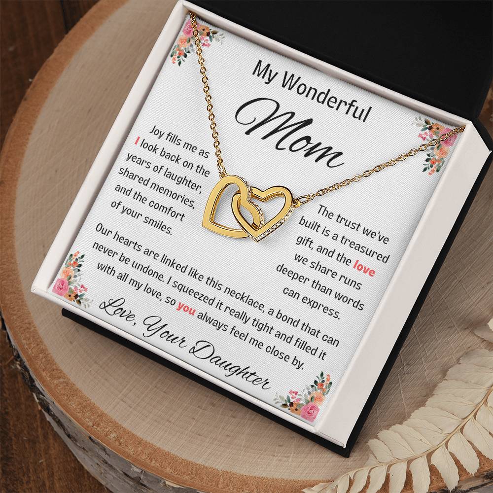 Linked Hearts Necklace - Sparkly Gift Shop