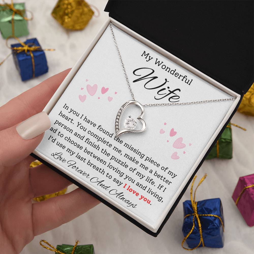 Missing Piece Heart Necklace - Sparkly Gift Shop