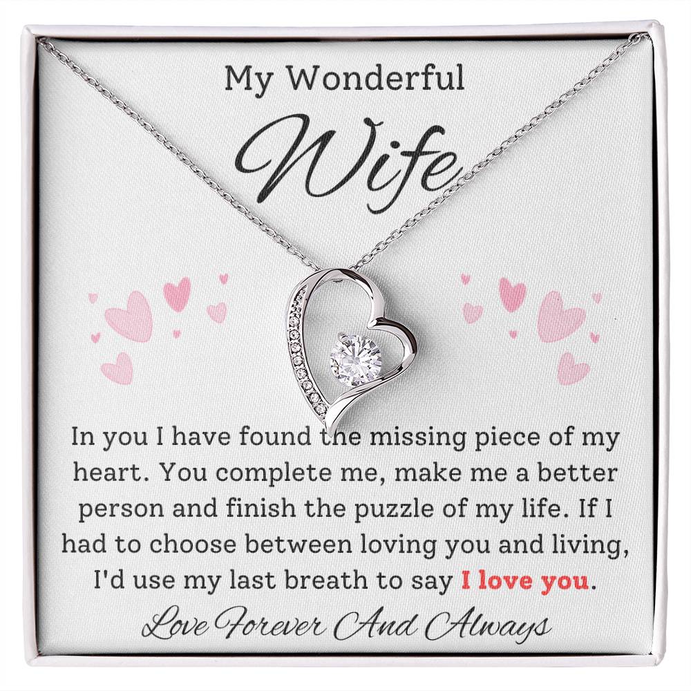 Missing Piece Heart Necklace - Sparkly Gift Shop