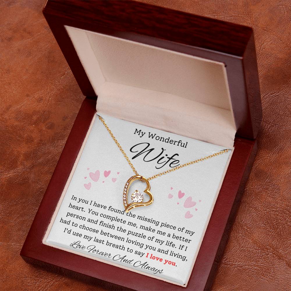 Missing Piece Heart Necklace - Sparkly Gift Shop