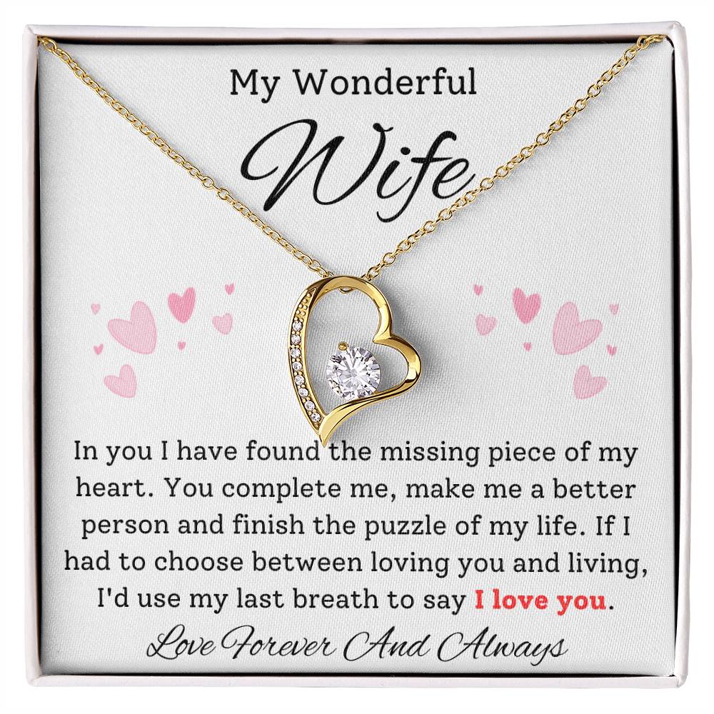 Missing Piece Heart Necklace - Sparkly Gift Shop