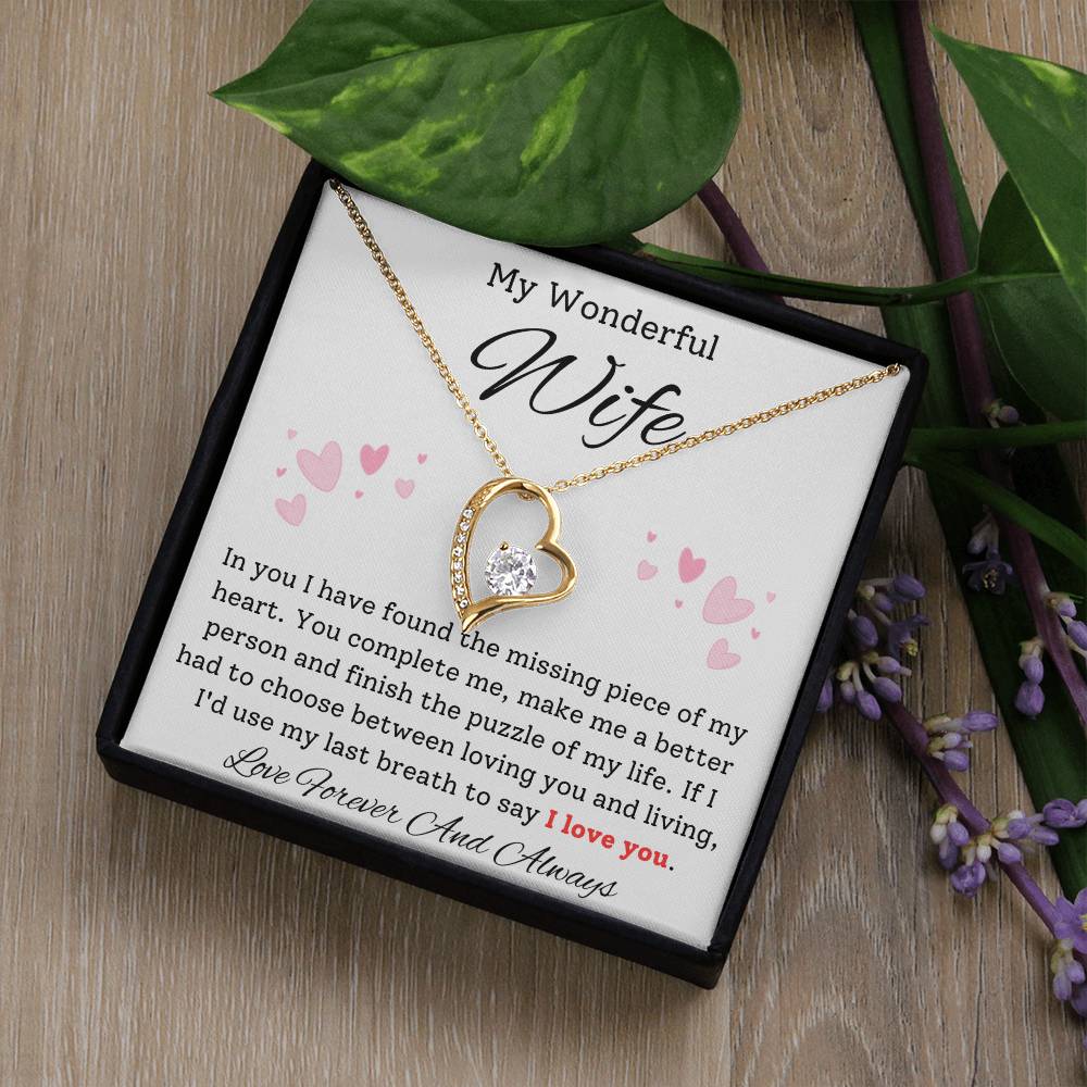 Missing Piece Heart Necklace - Sparkly Gift Shop