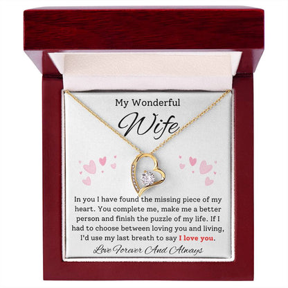 Missing Piece Heart Necklace - Sparkly Gift Shop