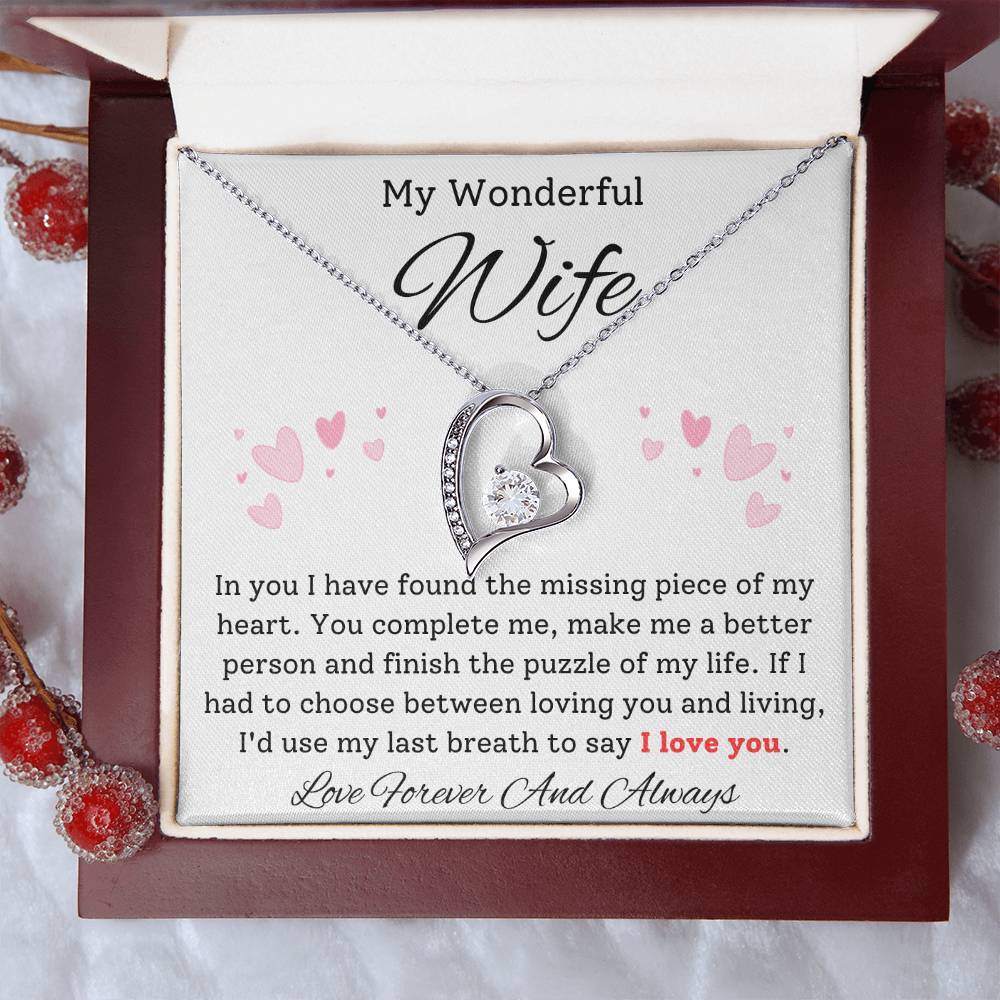 Missing Piece Heart Necklace - Sparkly Gift Shop