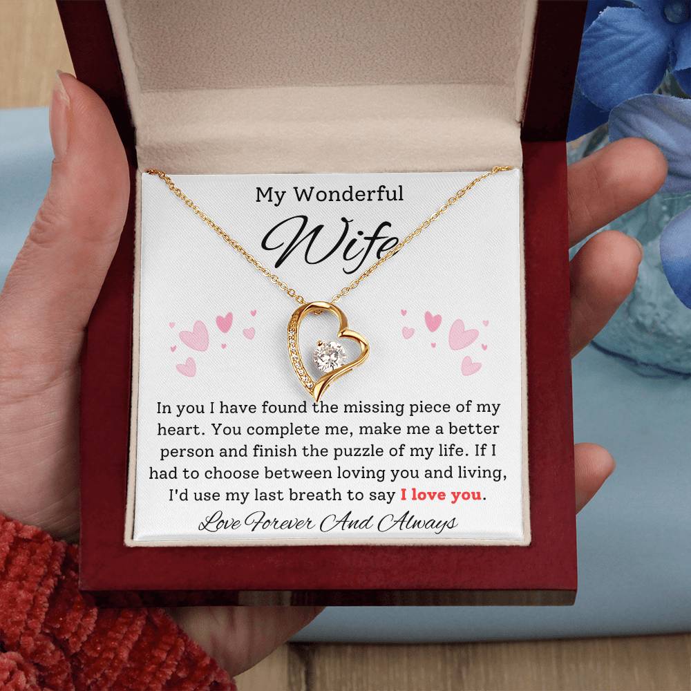 Missing Piece Heart Necklace - Sparkly Gift Shop