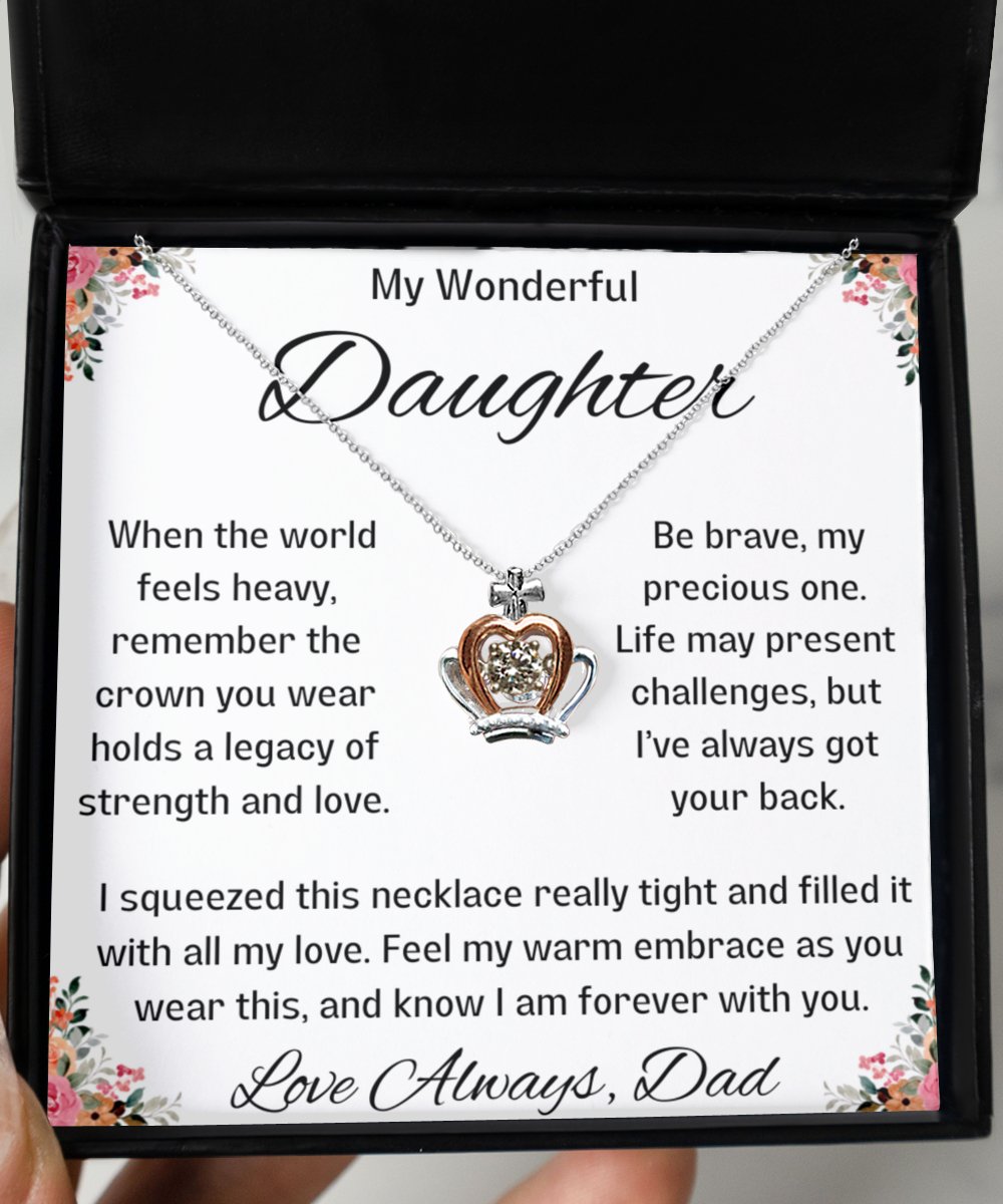 Warm Embrace Crown Necklace - Sparkly Gift Shop