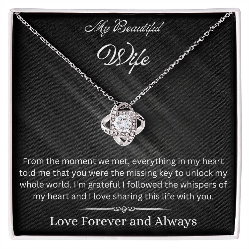 Whispers Of My Heart Necklace - Sparkly Heart Jewelry