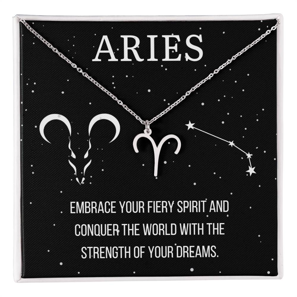 Zodiac Aries Necklace - Sparkly Gift Shop