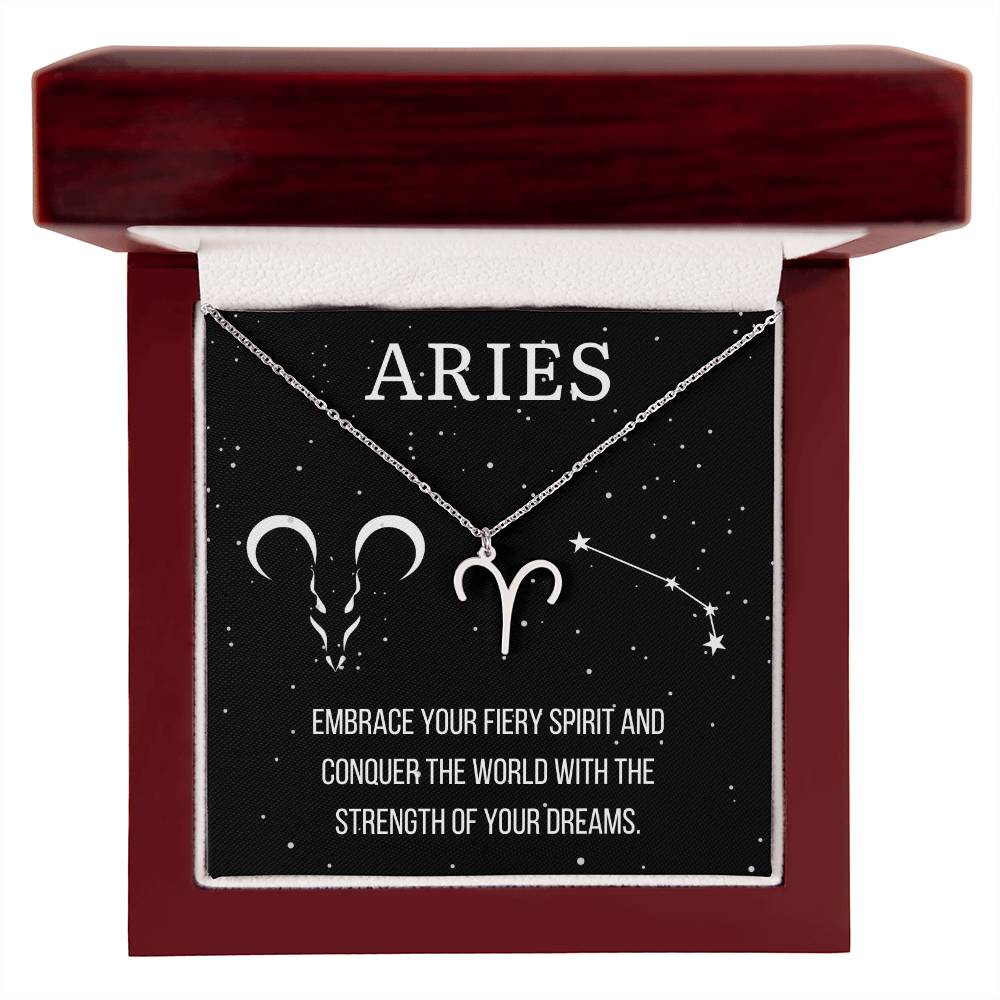 Zodiac Aries Necklace - Sparkly Gift Shop