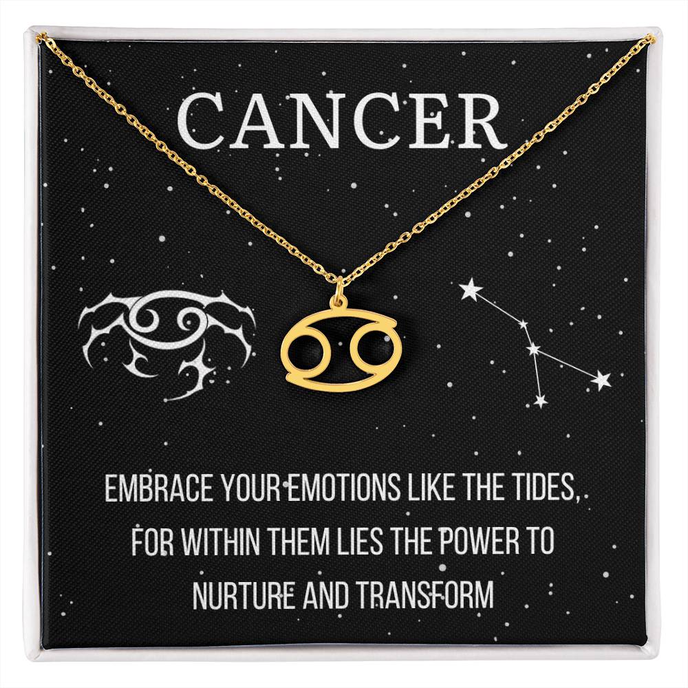 Zodiac Cancer Necklace - Sparkly Gift Shop