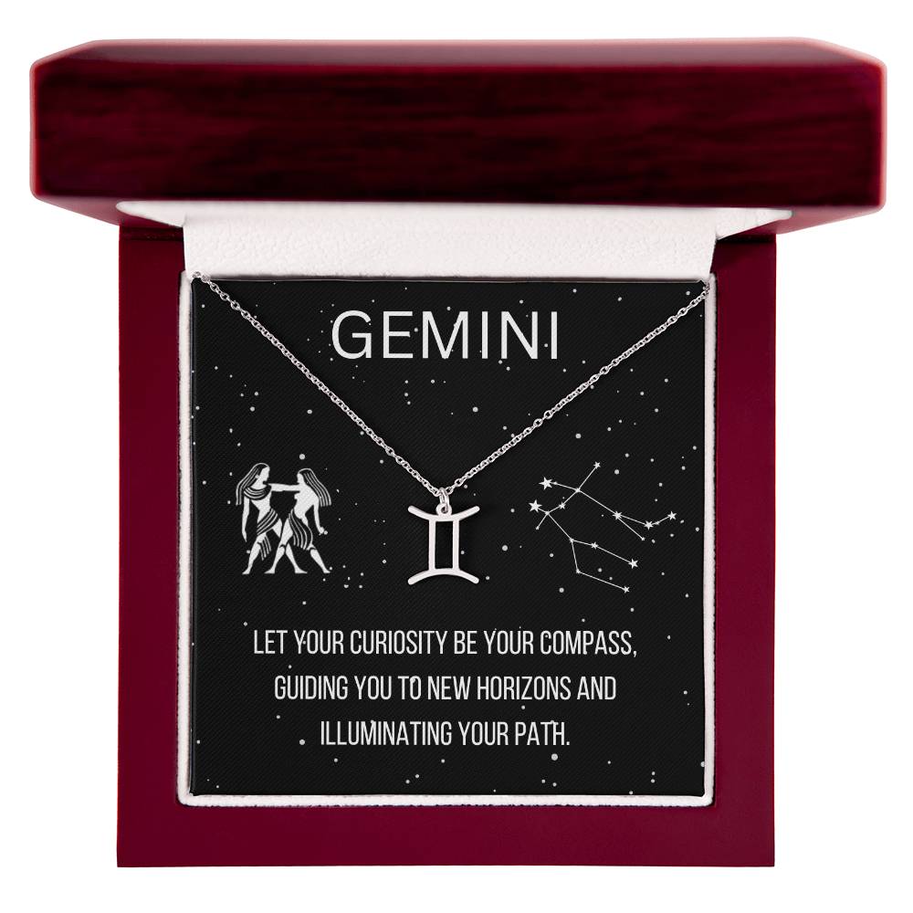 Zodiac Gemini Necklace - Sparkly Gift Shop