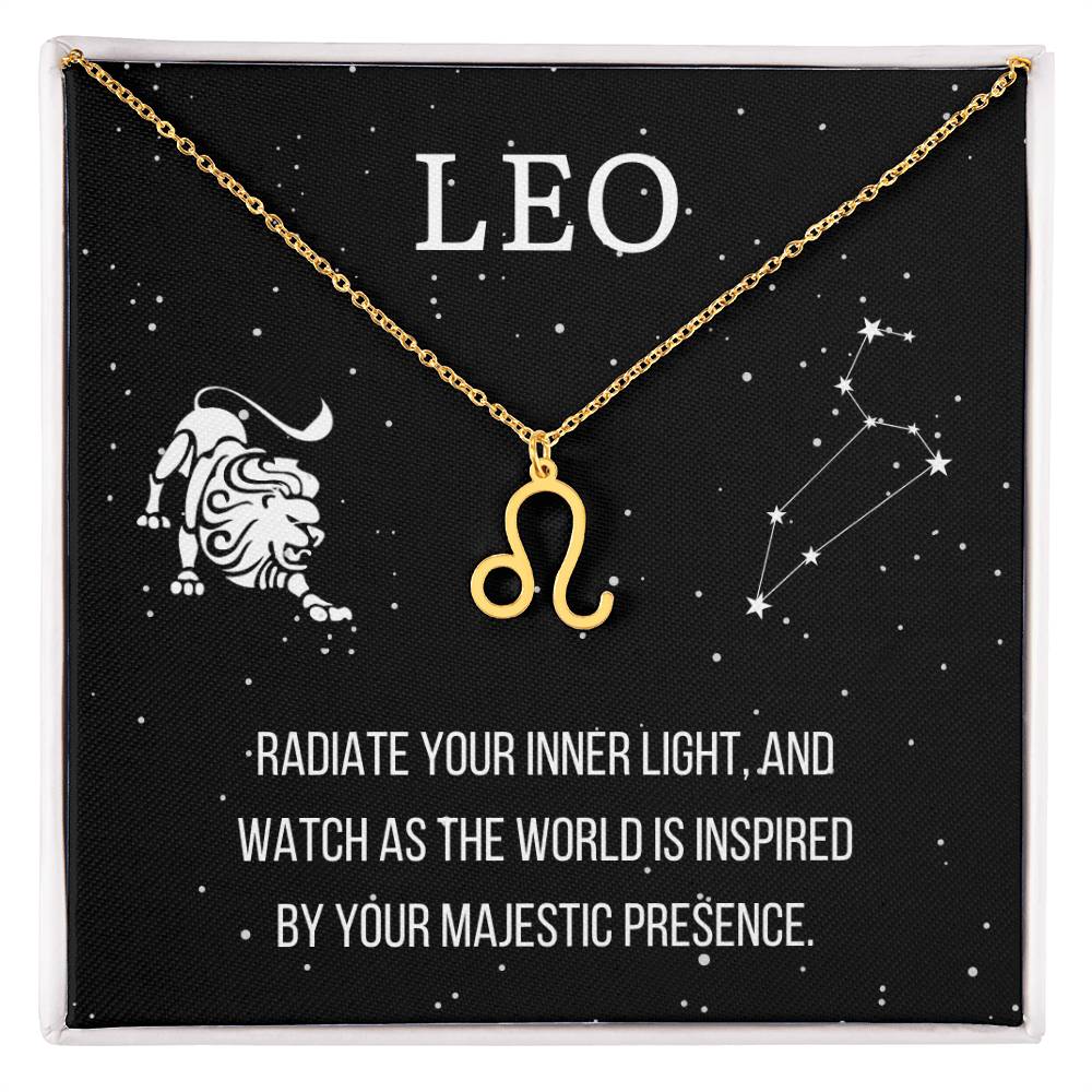 Zodiac Leo Necklace - Sparkly Gift Shop