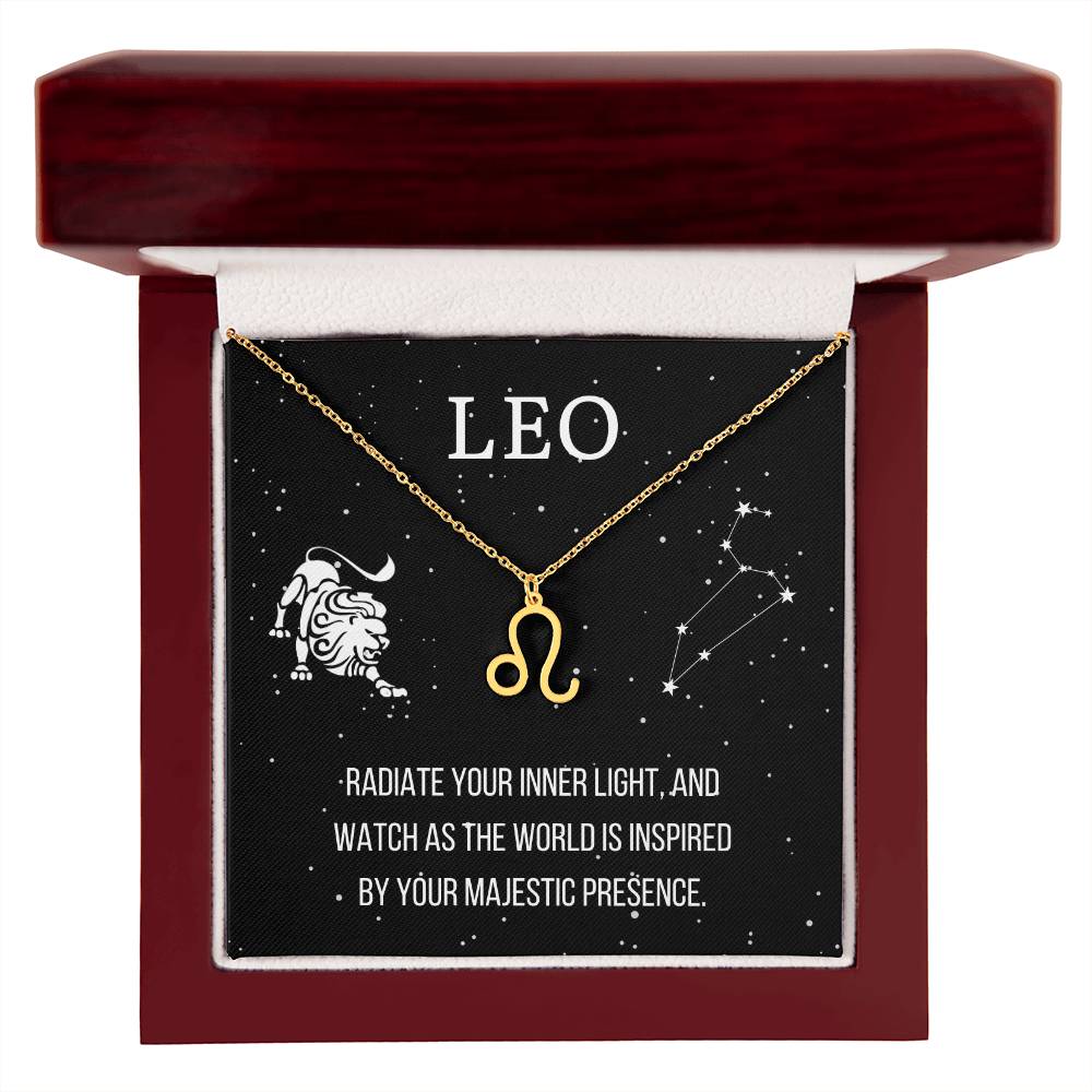 Zodiac Leo Necklace - Sparkly Gift Shop