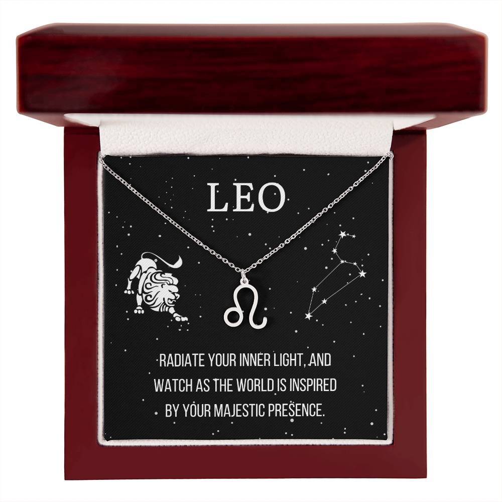 Zodiac Leo Necklace - Sparkly Gift Shop