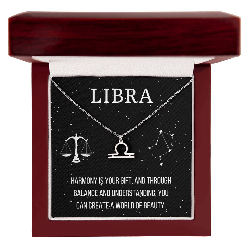 Zodiac Libra Necklace - Sparkly Gift Shop