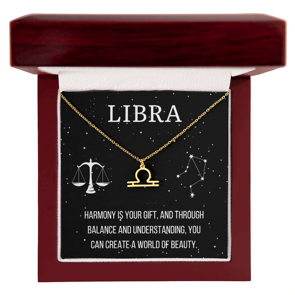 Zodiac Libra Necklace - Sparkly Gift Shop