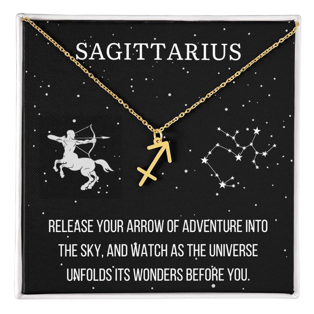 Zodiac Sagittarius Necklace - Sparkly Gift Shop