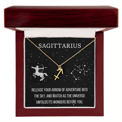 Zodiac Sagittarius Necklace - Sparkly Gift Shop