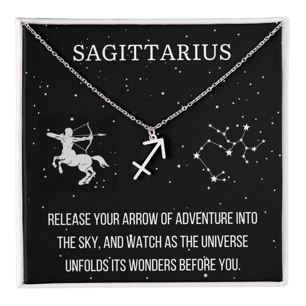 Zodiac Sagittarius Necklace - Sparkly Gift Shop