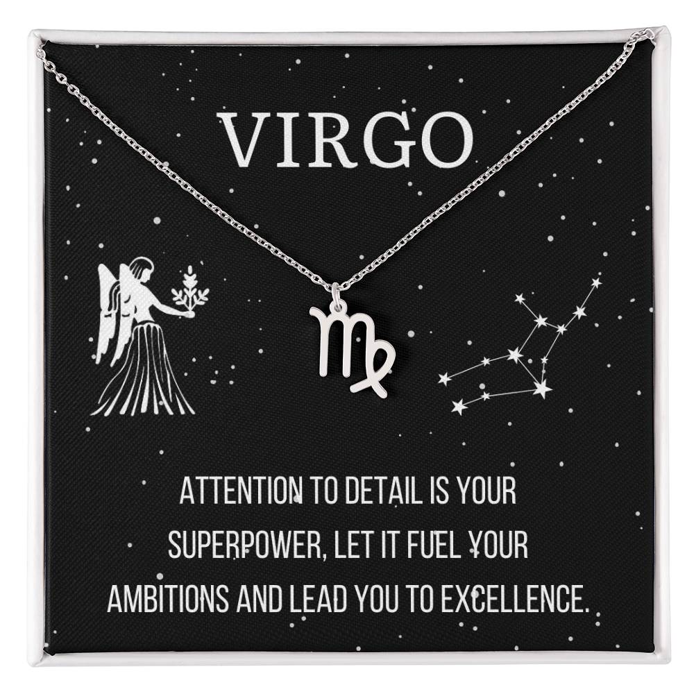 Zodiac Virgo Necklace - Sparkly Gift Shop