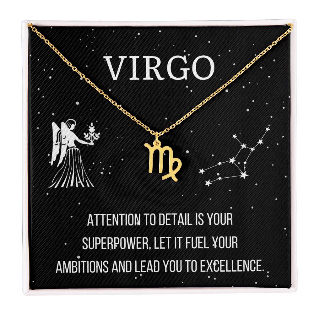 Zodiac Virgo Necklace - Sparkly Gift Shop